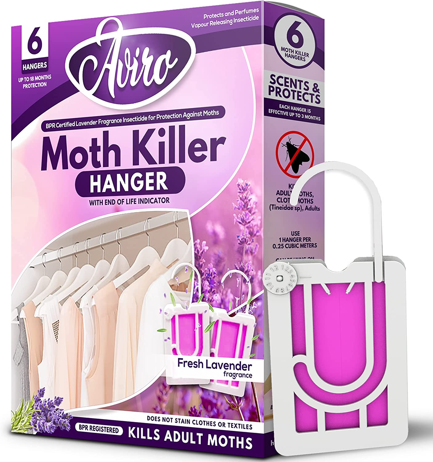 Daily Moth Repellent 90gm - Lavender (Toilet Cupboard Wardrobe