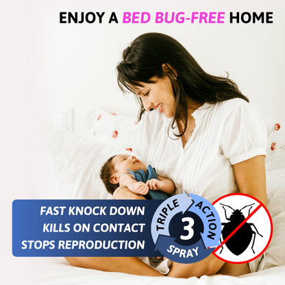 Aviro Bed Bug Killer (1 Litre) - Bed Bug Treatment Spray Approved For Use On Mattresses, Carpets And Hard Surfaces. Professional Strength For Immediate Control And Long Lasting Prevention