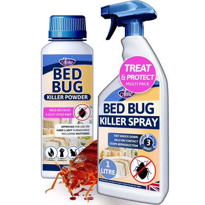 Aviro Bed Bug Killer (1 Litre) - Bed Bug Treatment Spray Approved For Use On Mattresses, Carpets And Hard Surfaces. Professional Strength For Immediate Control And Long Lasting Prevention