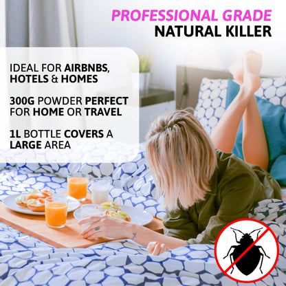 Aviro Bed Bug Killer (1 Litre) - Bed Bug Treatment Spray Approved For Use On Mattresses, Carpets And Hard Surfaces. Professional Strength For Immediate Control And Long Lasting Prevention